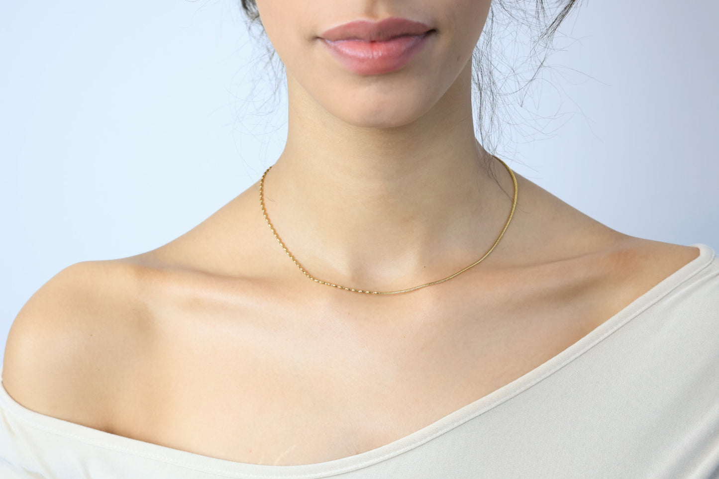 Half Beaded Necklace