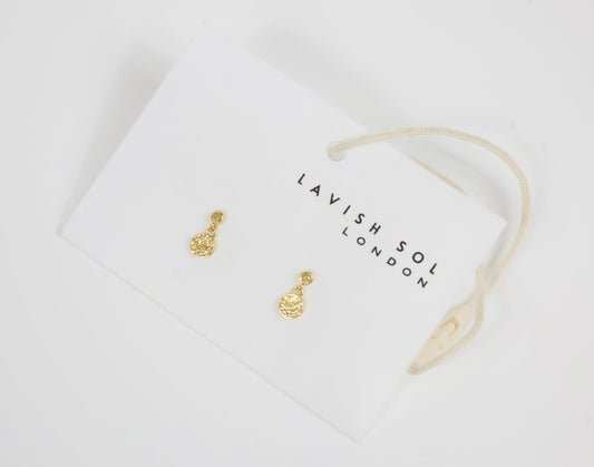 Dainty Hammered Earrings
