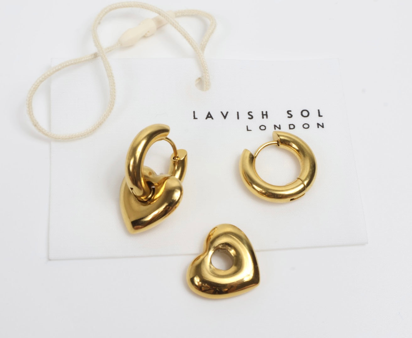 Heart Hoop earrings