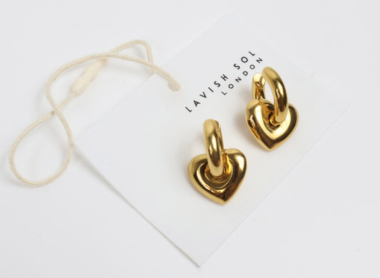 Heart Hoop earrings