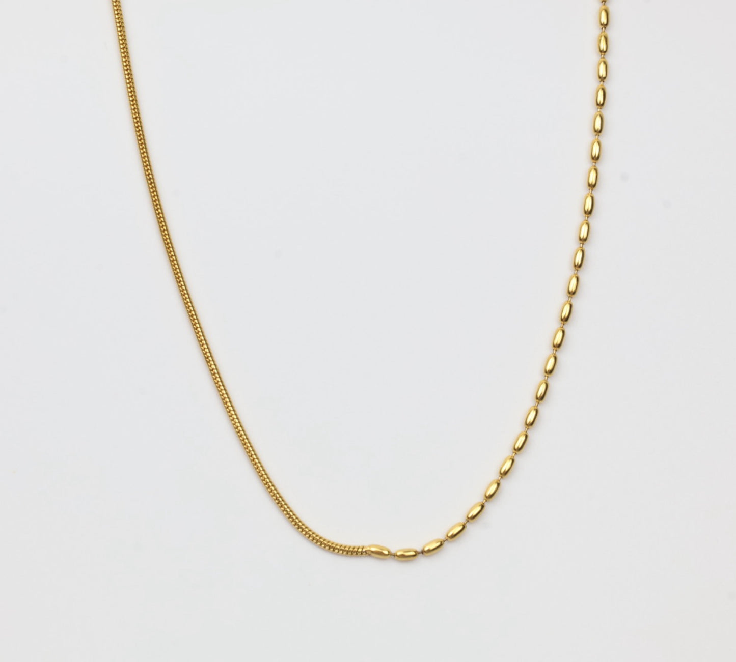 Half Beaded Necklace