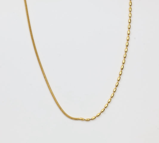 Half Beaded Necklace